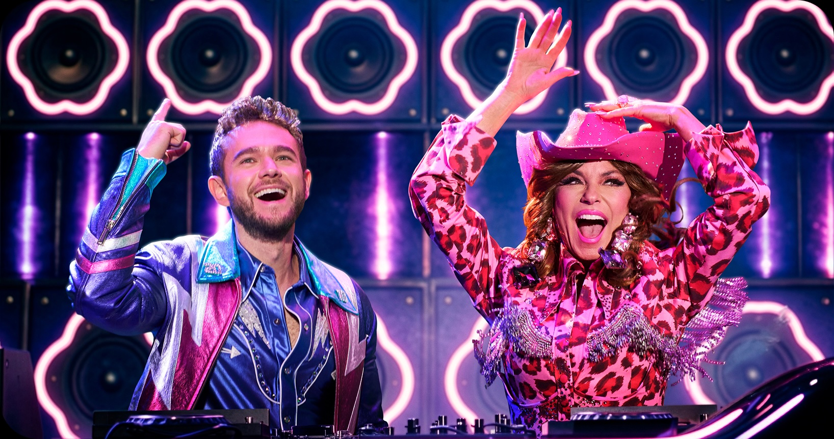 Zedd and Shania Twain on stage